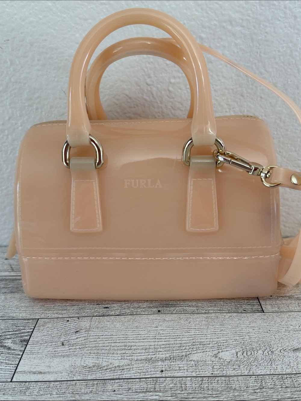 Furla Mini Candy Bag in Blush Pink - Picture 4 of 11